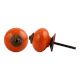 Orange Round Antique Fitting Ceramic Knob